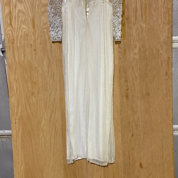 Ivory sequined formal gown - Picture 10 of 13